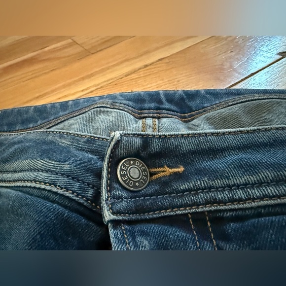 Diesel Zatiny Jeans Men’s Size W40 L32 Med Wash 083AC Regular Bootcut Distressed - Picture 3 of 16